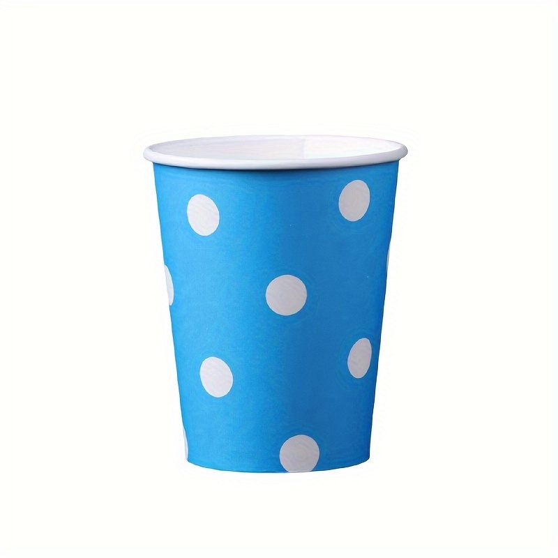 Polka Dot Paper Cups, Disp0sable Party Cups, Multicolored Party Cups, Polka  Dot Paper Cups, Eco-Friendly Disp0sable Drinking Cups, Beverage Drinking