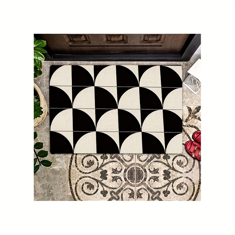 Durable Black Doormat Front Door Mat For Entrance Machine - Temu