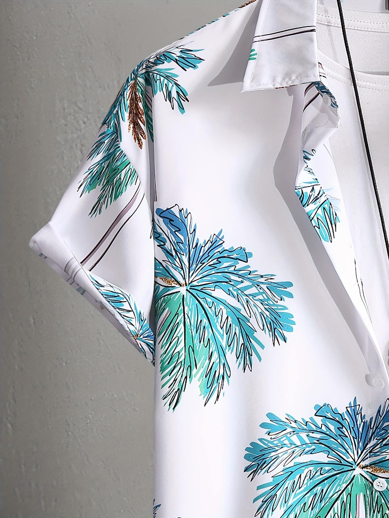 chemise homme col camp à imprimé palmier chemises bowling à Temu