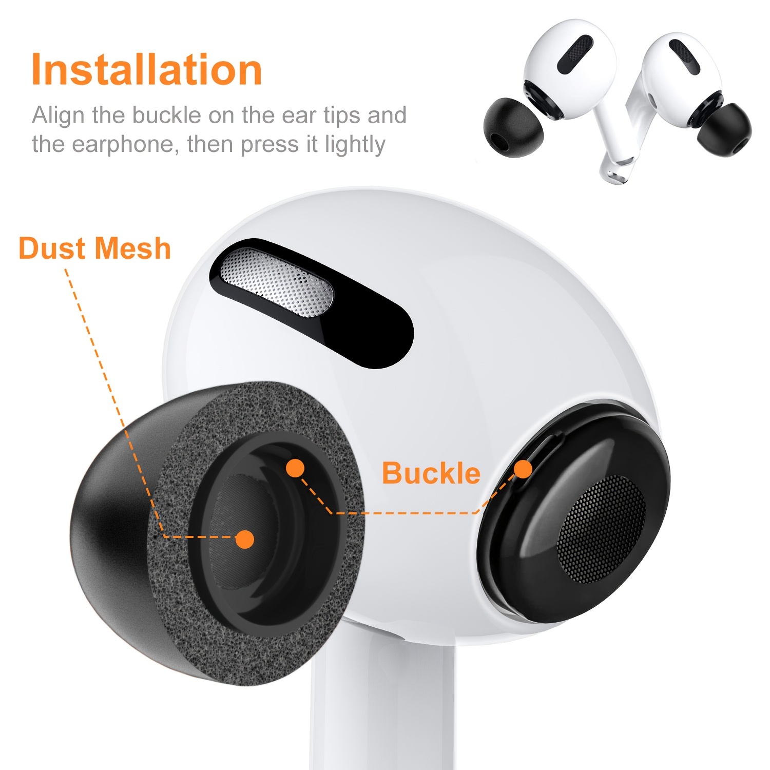 Memory Foam Xiaomi Buds 3, Xiaomi Buds 3 Pro Eartip