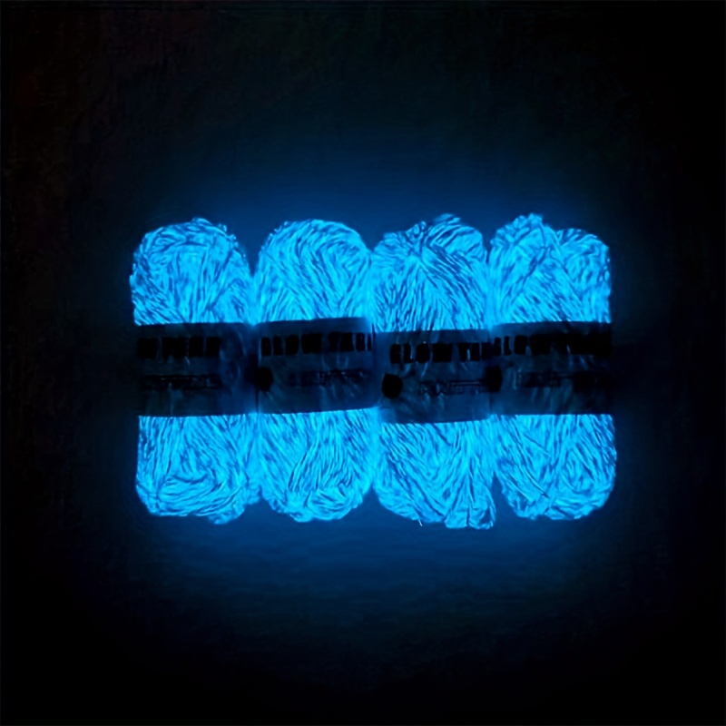 Glow Cotton Yarn Glow Hand Kitting Yarn Luminous Cotton Yarn - Temu