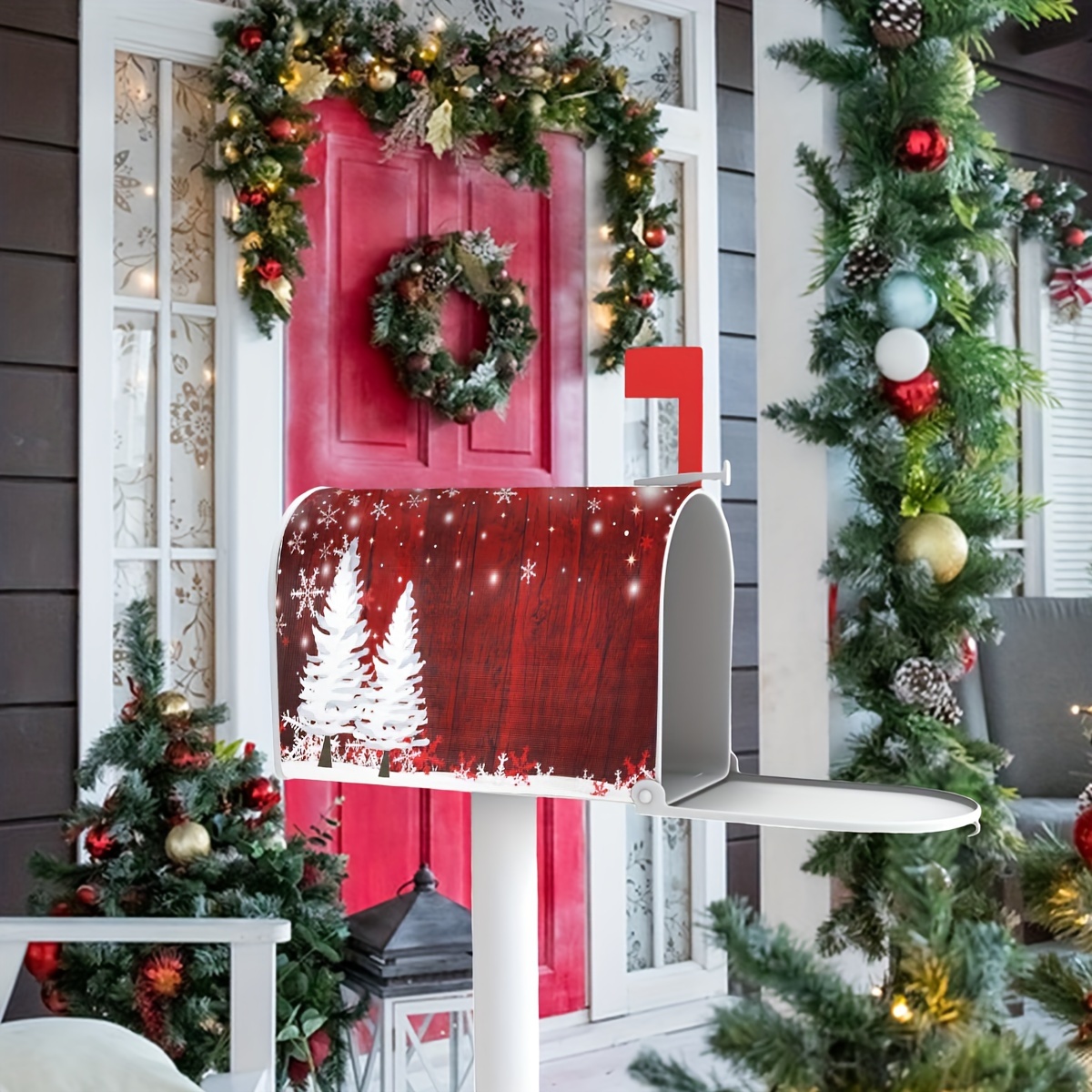 1 Pezzo Albero Natale Decorazioni Esterni Giardino Copertura