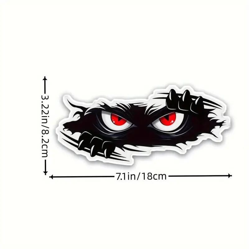 7.1in Peeping Monster Angry Eyes Wasserdichter Vinyl - Temu Germany