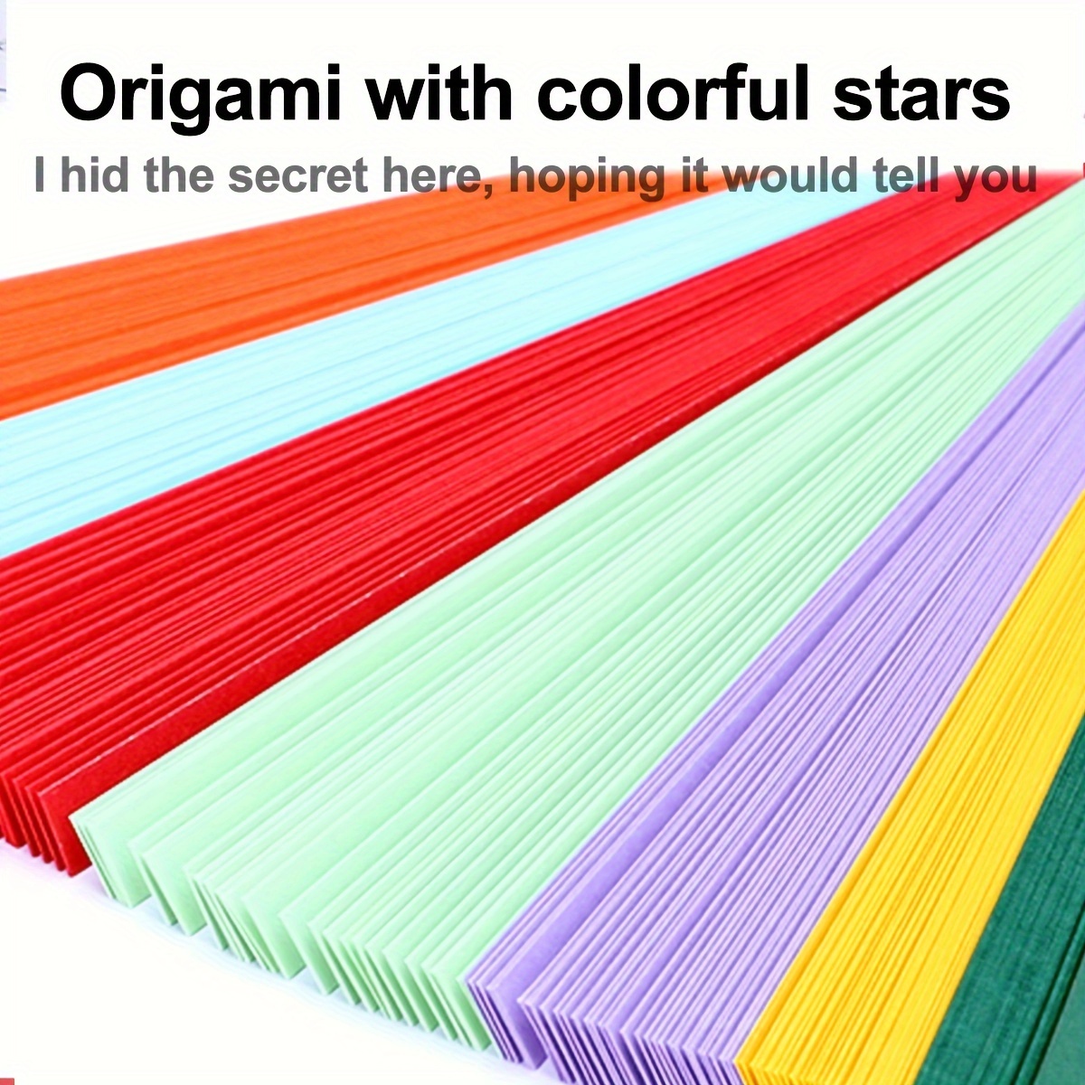 Star Origami Gradient Color Luminous Lucky Star Paper Pentagram