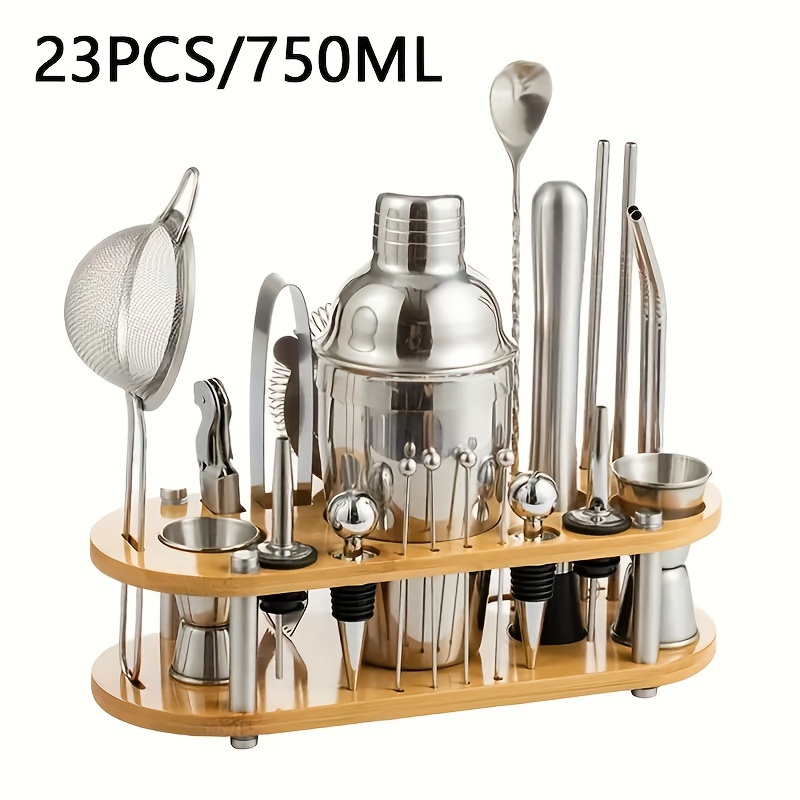 Professional Bartender Kit Stainless Steel Cocktail Shaker - Temu