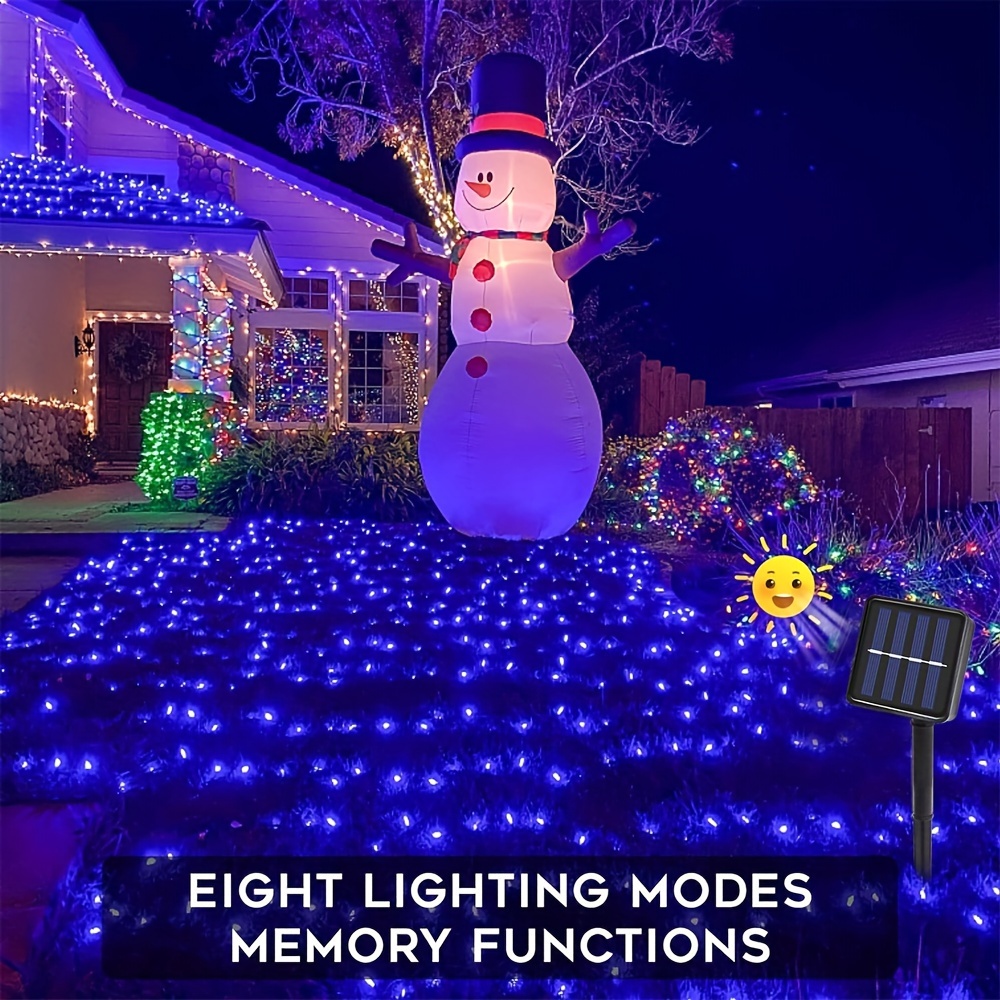 Blue String Lights Outdoor Lights For Outdoor Festive Garden