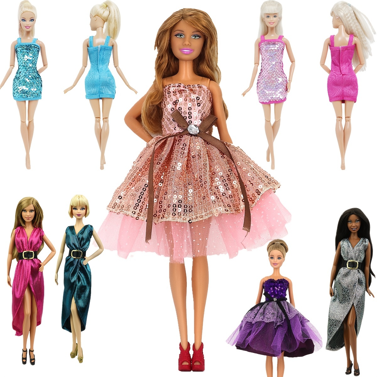 Robe classique pour Barbie Doll Vêtements Tenue Robe de fête pour 1/6 Poupée
