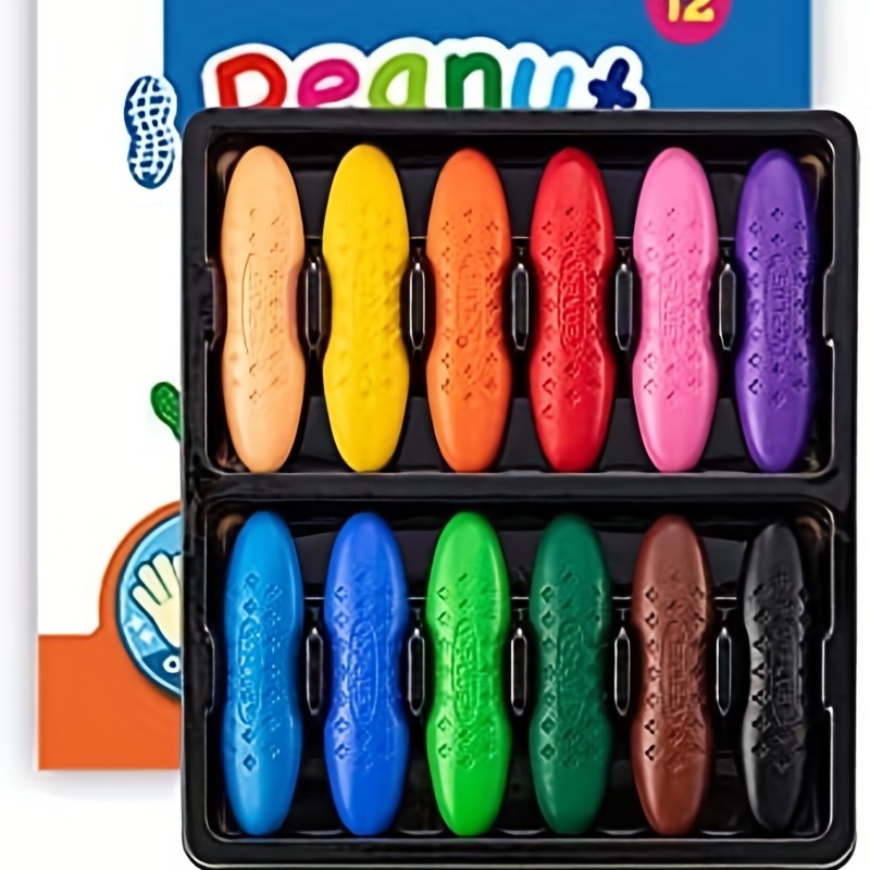 Peanut Crayons For Kids, Colorful Washable Toddler Crayons, Non-toxic Baby  Crayons For Ages 2-4, 1-3, 4-8, Coloring Art Supplies Christmas, Halloween,  Thanksgiving Gift - Temu Italy