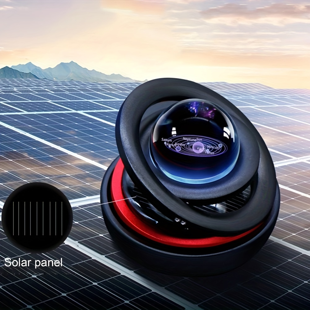 Solar Car Air Freshener Diffuser Rotatable Aromatherapy Home - Temu