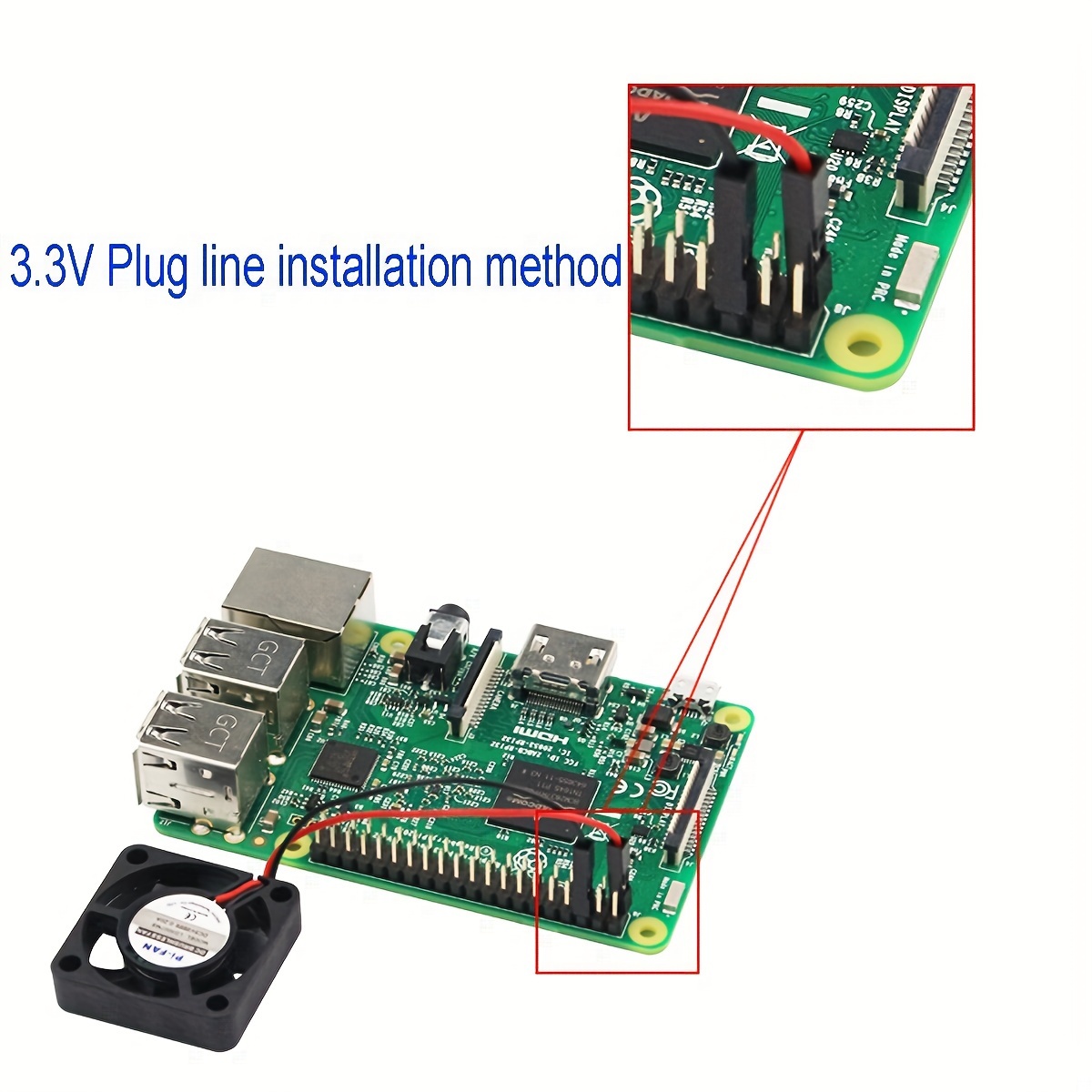 2pcs Ventilateur Raspberry Pi Brushless Refroidisseur - Temu France