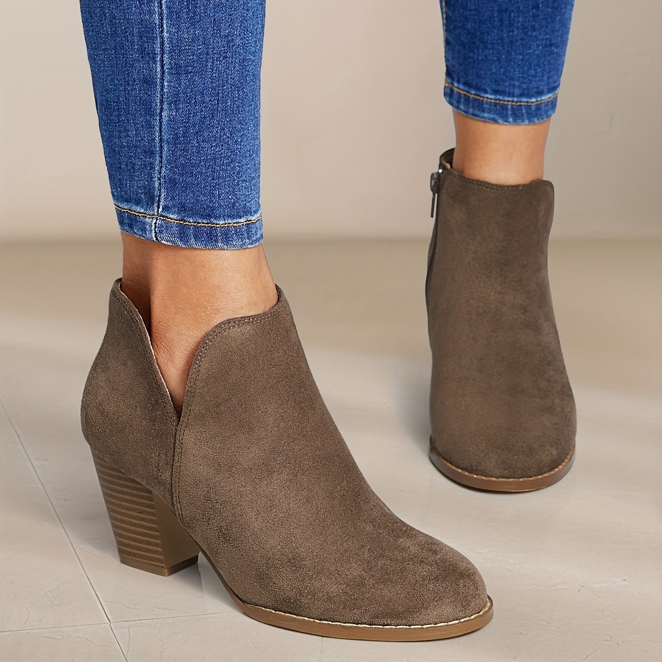 Theo chunky-heel ankle boots