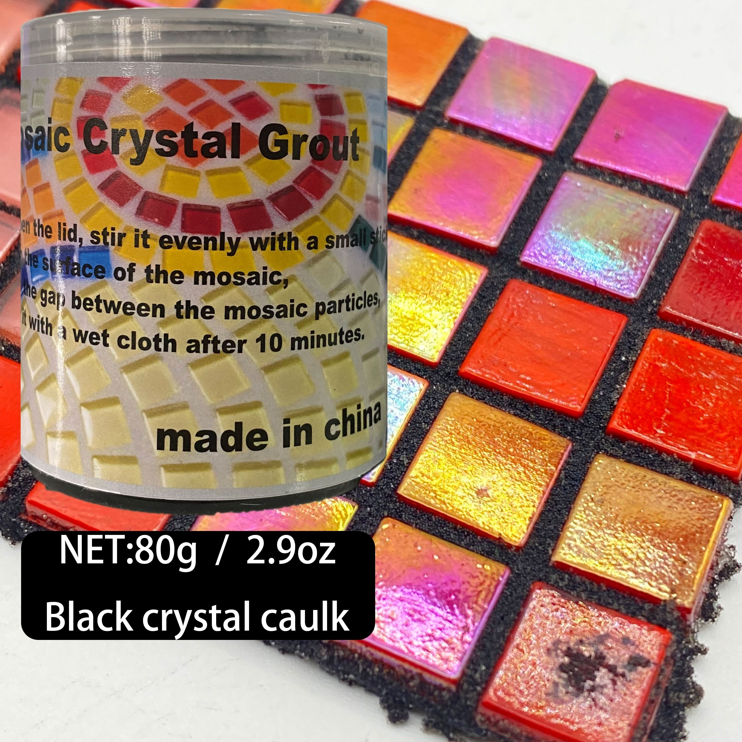 80G/2.9oz Crystal Black Grouting Nano Glass Beads - Perfect for DIY Ceramic  Porcelain Accessories, Wine Glass, Wine Bottle, Cup Coaster, Plate, Candle