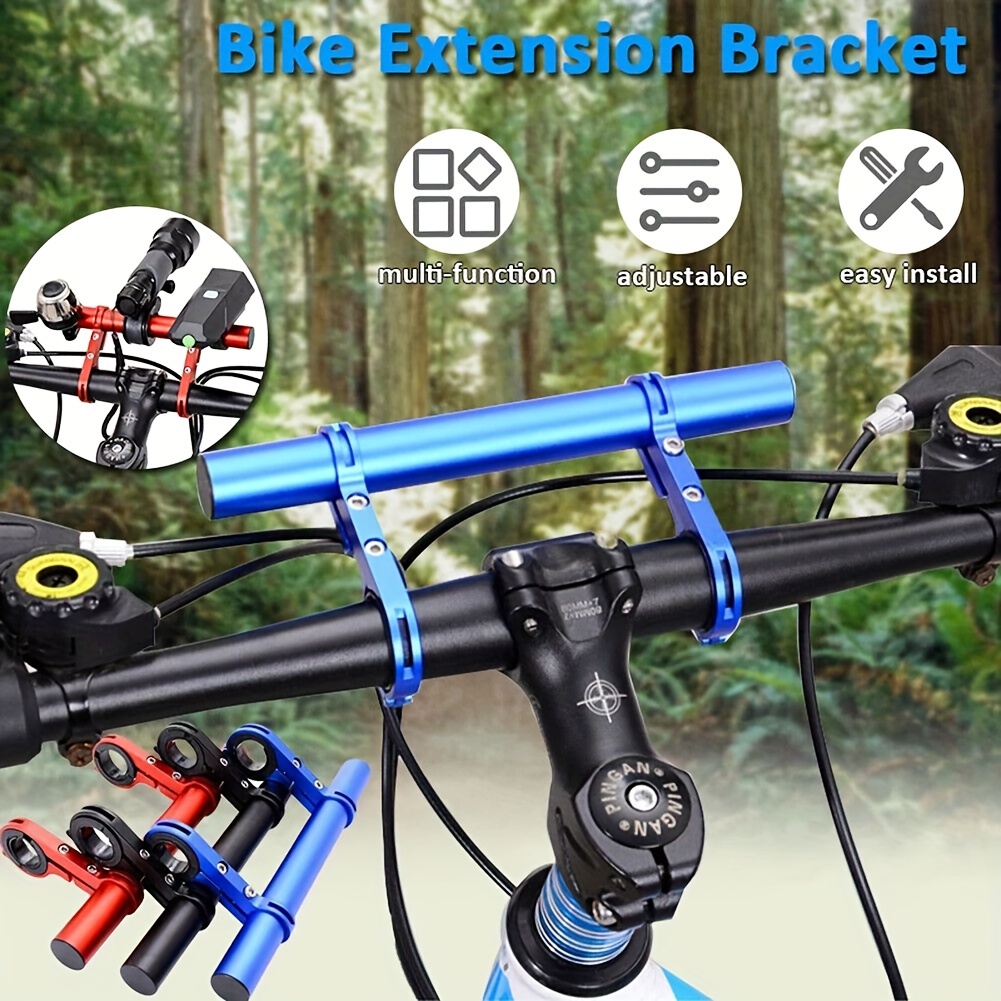 Support d'extension de guidon de vélo Support d'extension de guidon de vélo  Double support de guidon de vélo Barre d'extension Pince de pince-mxbc