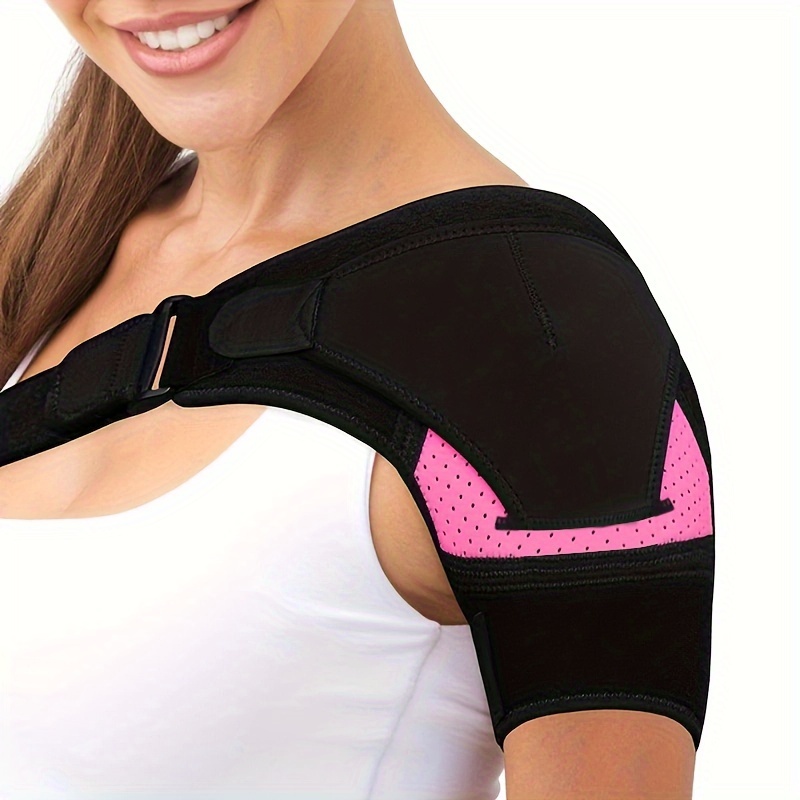 Double Shoulder Support Brace Strap Wrap Neoprene Protector - Temu