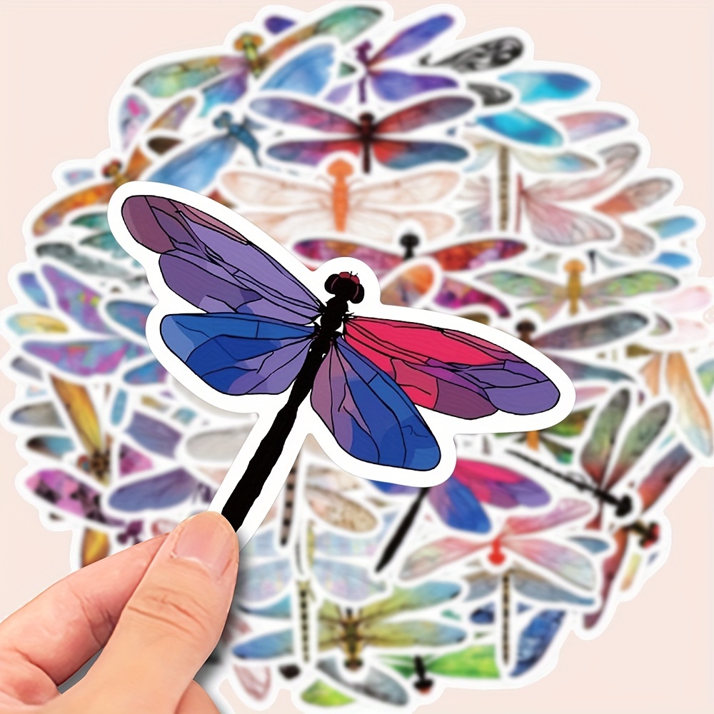 Dragonfly Stickers Beautiful Dragonfly Stickers Water Bottle - Temu