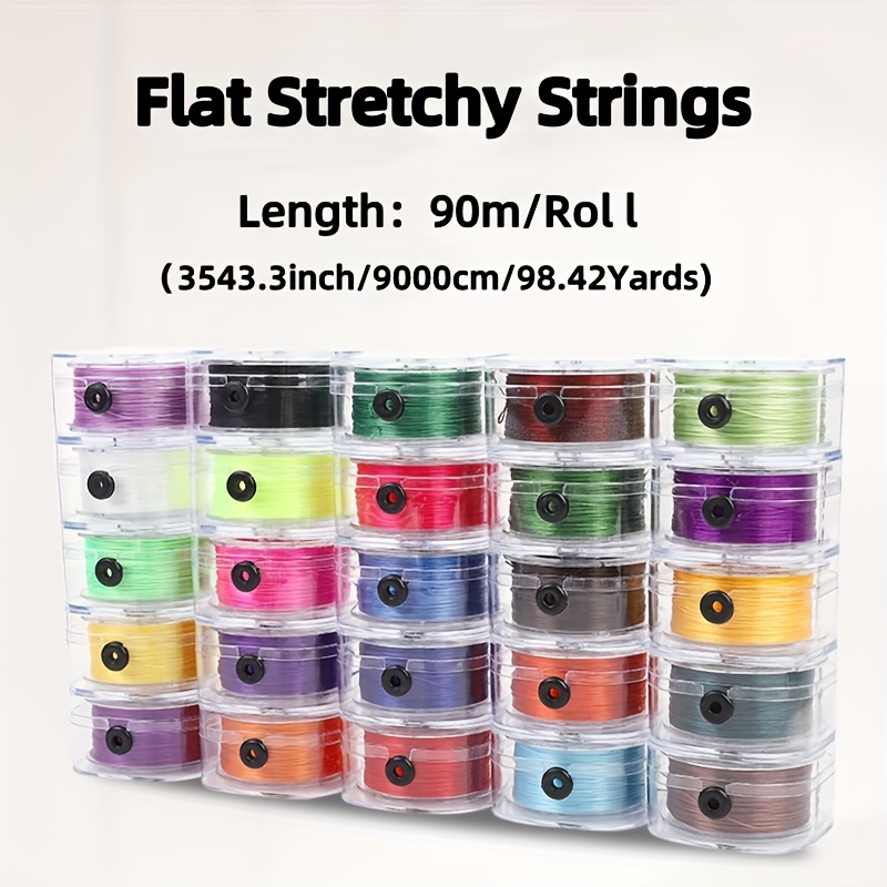 Flat Stretchy Bracelet Strings With Organizing Case 90 Yards - Temu Germany