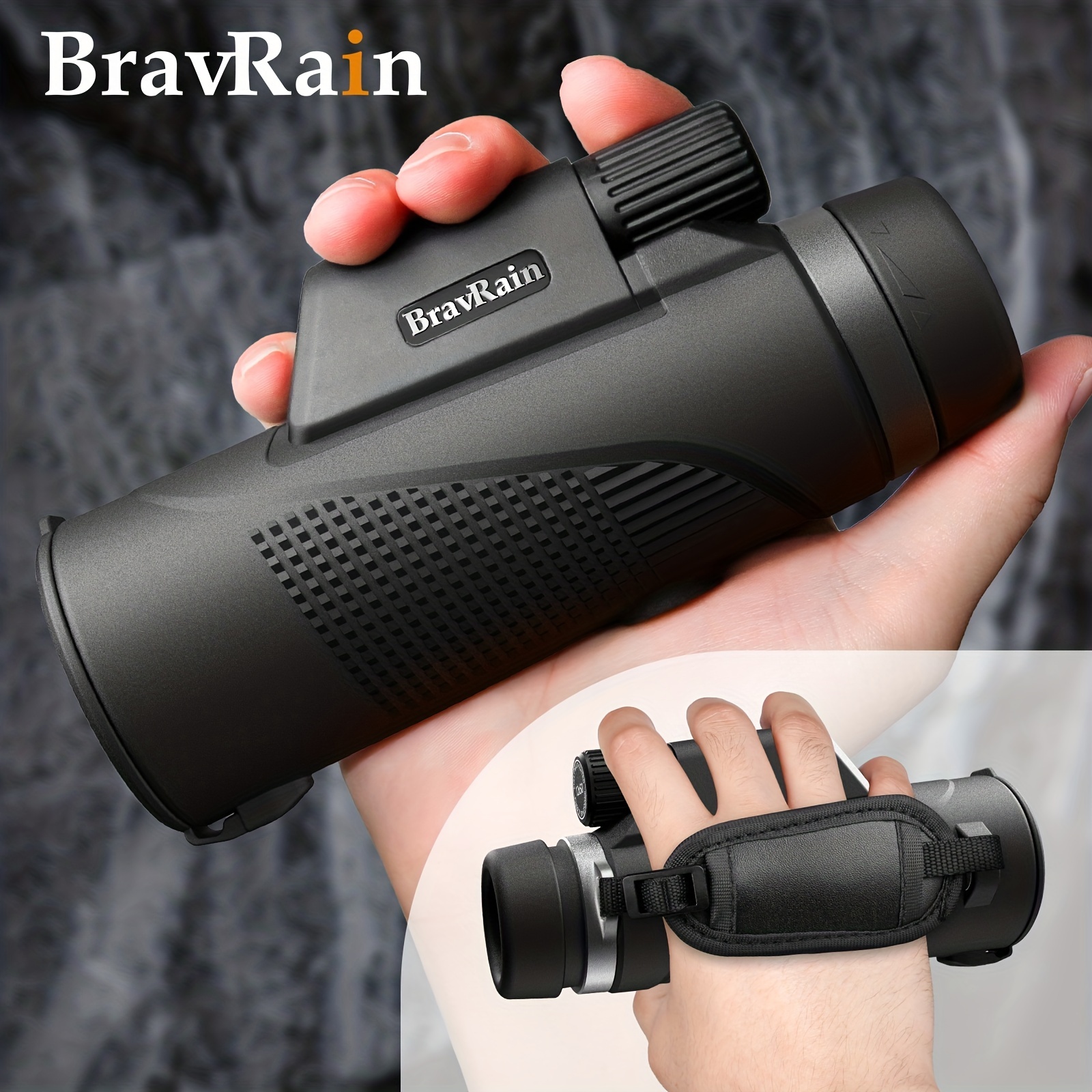12x50 Monocular Telescope | High Powered, High Definition Telescope for Bird Watching & Hiking | Great Gift for Kids & Friends