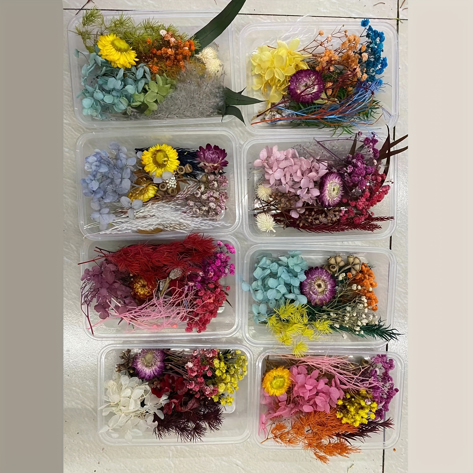 Flores Secas Coloridas Manualidades Resina Epoxi Ramo Diy - Temu Spain