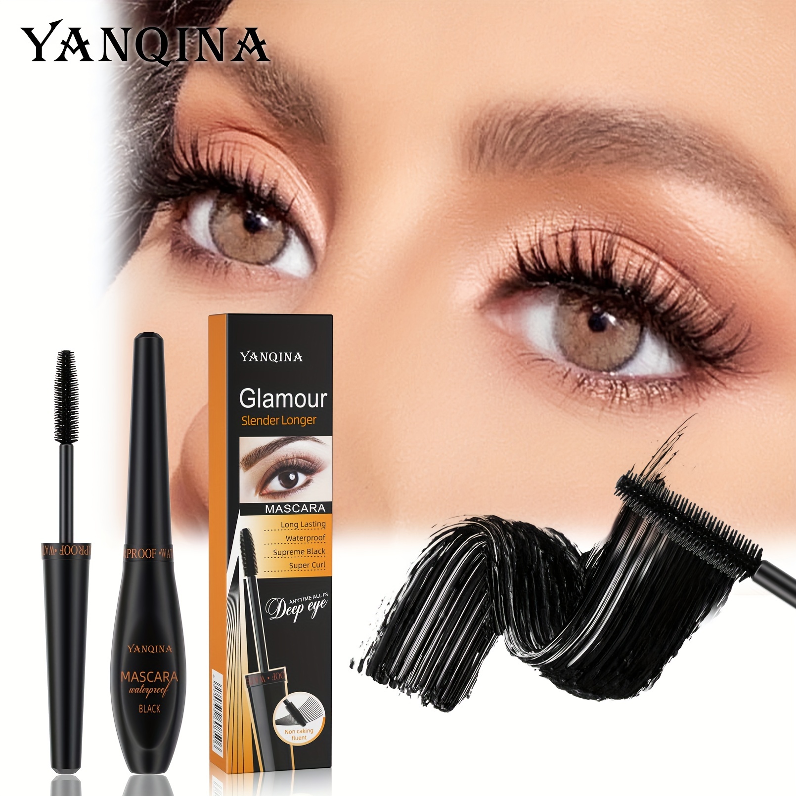 Ultra-thin Waterproof Matte Mascara Brush Grafting Slim Mascara