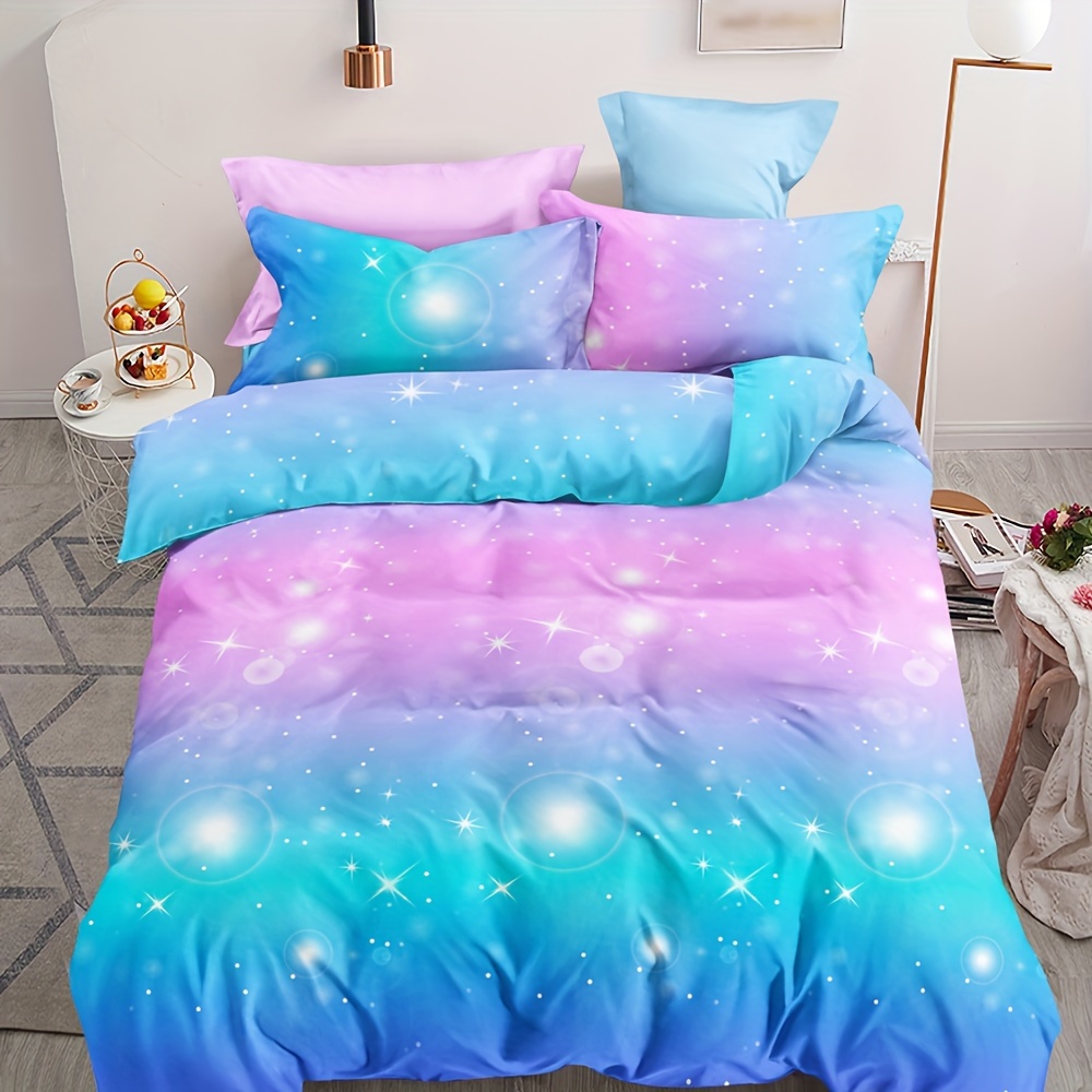 3pcs Bedding Color Gradient Y2k Duvet Cover Set (1pc* Duvet Cover + 2pcs Pillowcase, No Pillow Core)