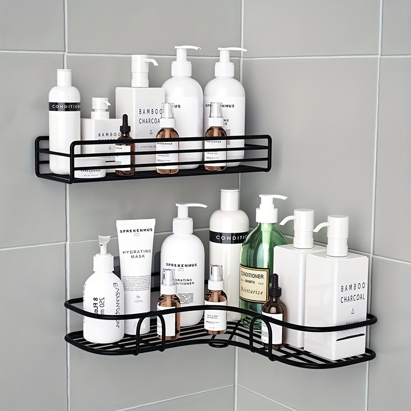 Wall Mounted Bathroom Shelf, Cosmetic Storage Rack, Shower Caddy