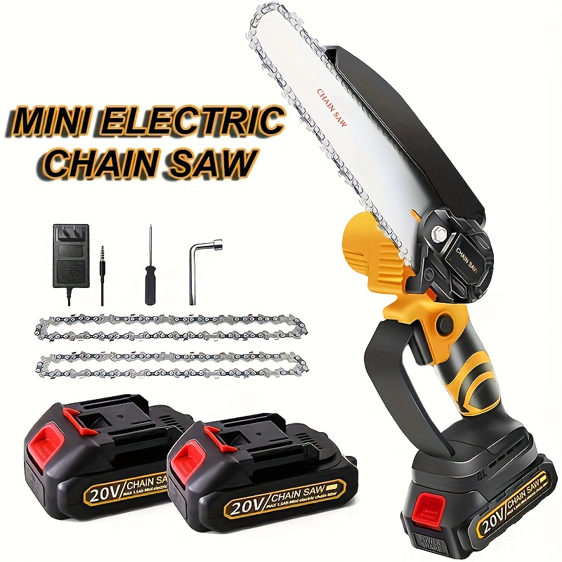 Saker Mini Chainsaw Portable Electric Chain Saw Cordless Handheld Pruning  Shears Tree Branches Courtyard Household Garden Tools - AliExpress