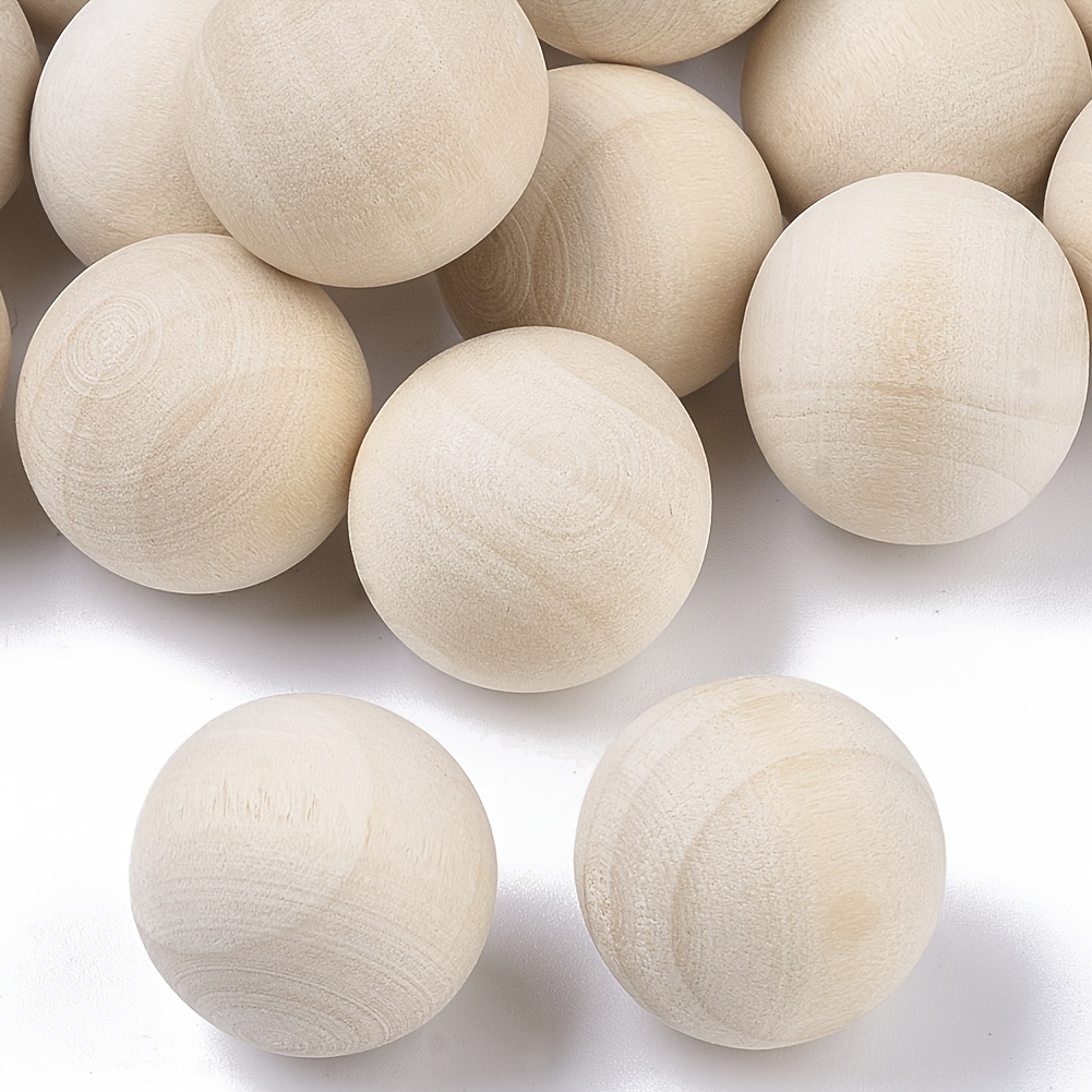 Beautiful Small Wooden Balls Wooden Balls Solid Non - Temu