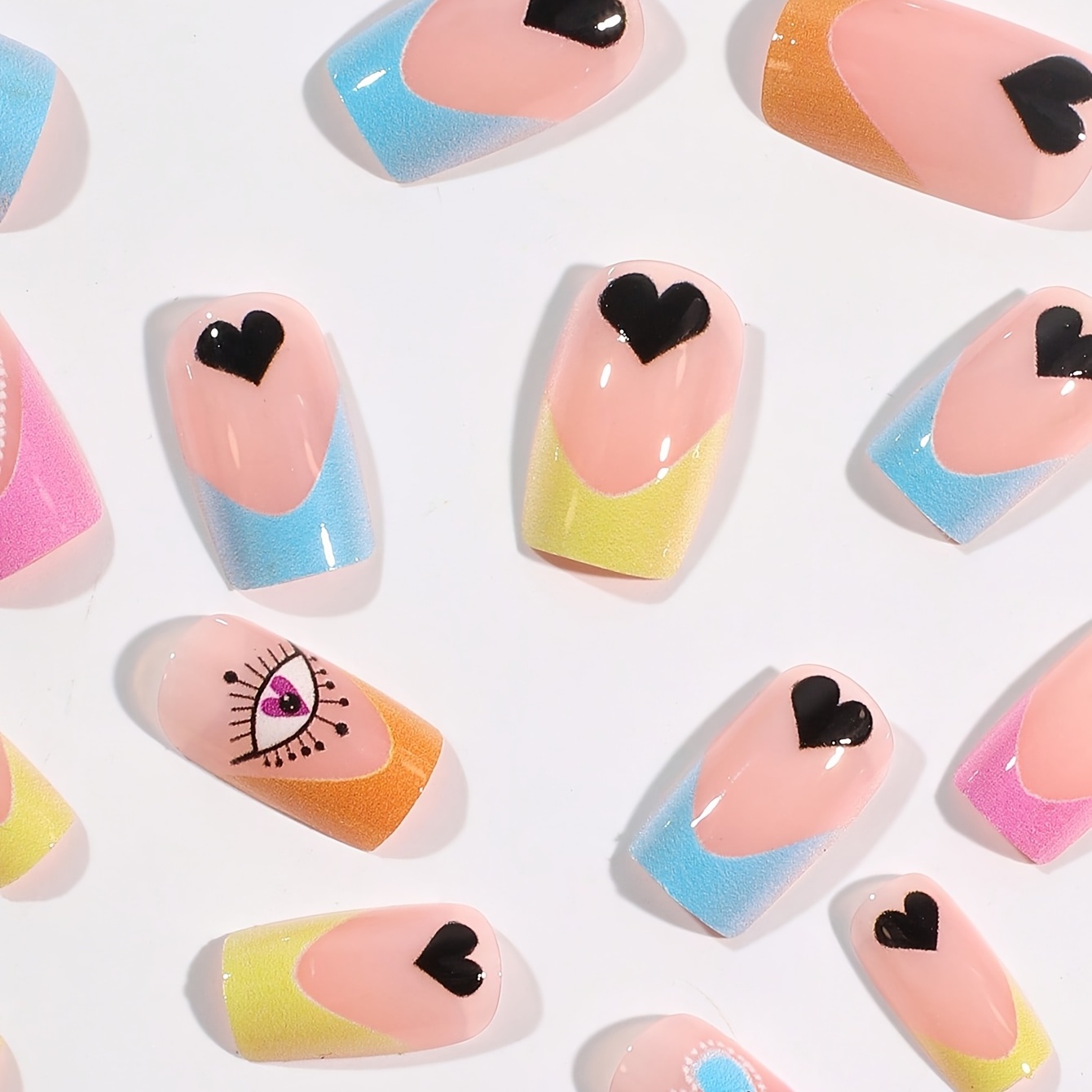 Candy Heart Nails