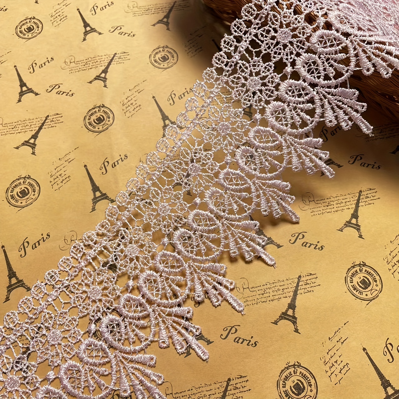 Width Europe Chips Pattern Inelastic Embroidery Lace Trim - Temu