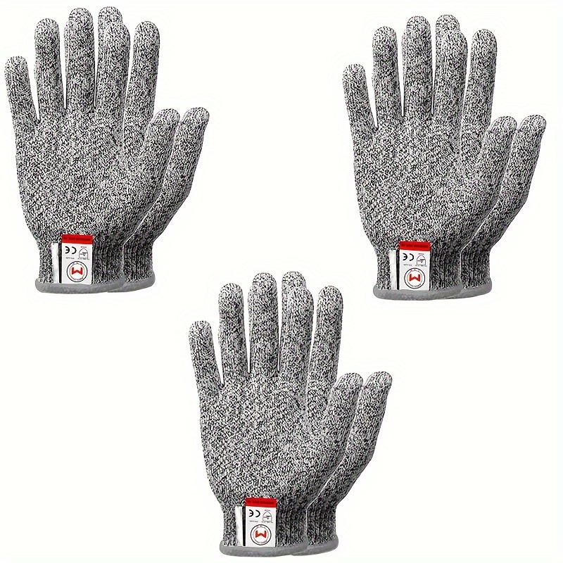Anti Cutting Gloves, Food Grade 5 Protective Kitchen Cutting Gloves, Anti  Cutting Color Work Gloves Blue - Temu