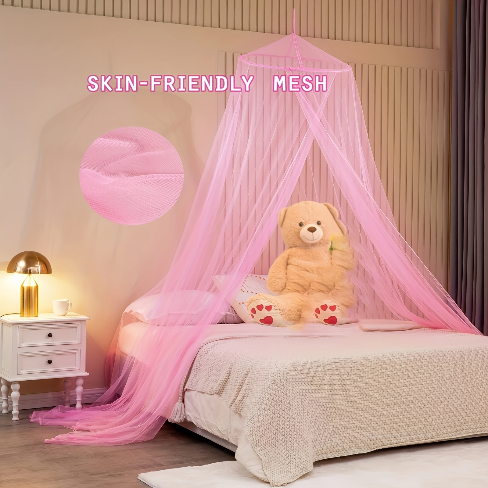 Mosquito Net Bed Canopy Girls Canopy Bed Curtains - Temu Canada