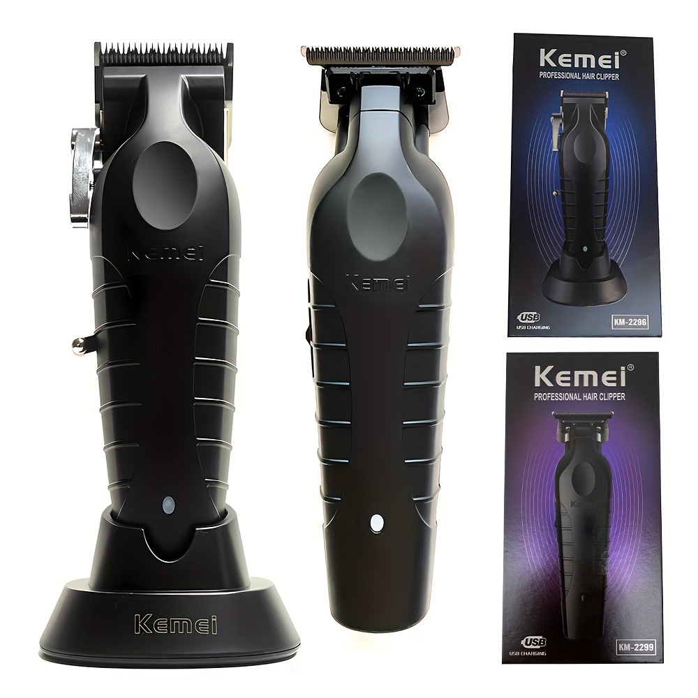 Kemei KM-2299 Professional Hair Trimmer, Electric Hair Cutting Machine  Rechargeable Clipper