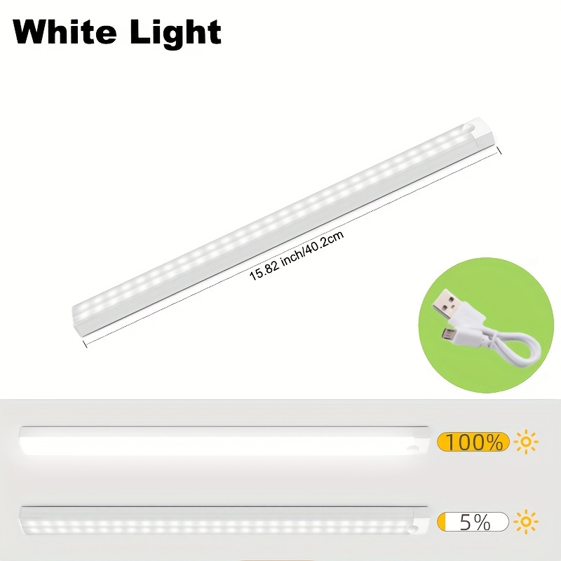 Cresitch Luce Led Armadio, Luce Armadio LED con Sensore Ricaricabile, Luce  Sensore Movimento, Luci Per Armadio, Luce Led Sottopensile Per Cucina,  Scala (40cm, Silver) : : Illuminazione