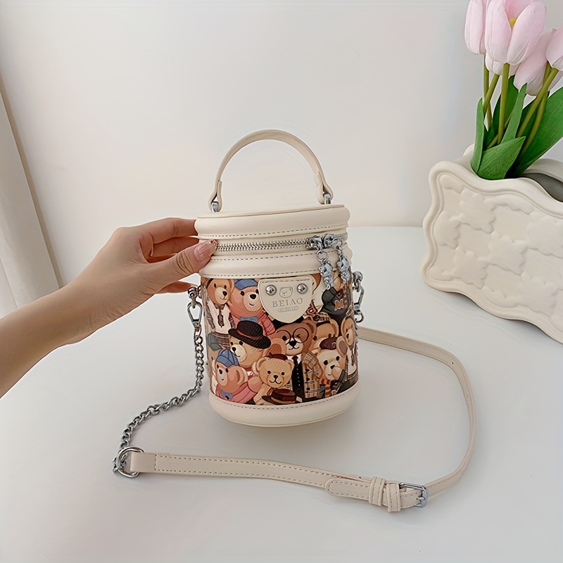 Mini Chain Crossbody Flower Print Bags