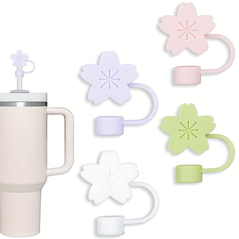 Bouchon De Paille Réutilisable En Silicone, Couvercle De Paille  Anti-poussière En Forme De Fleur Mignonne, Accessoires De Tasse 1 Pièce -  Temu France