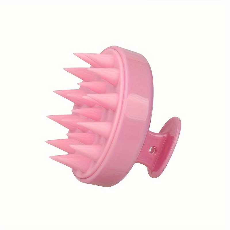 Soft Silicone Shampoo Brush Hair Salon Home Massage Shampoo Brush Clean Scalp Bath Comb Hairdressing Tool - Bathroom Accessories - Beauty & Health