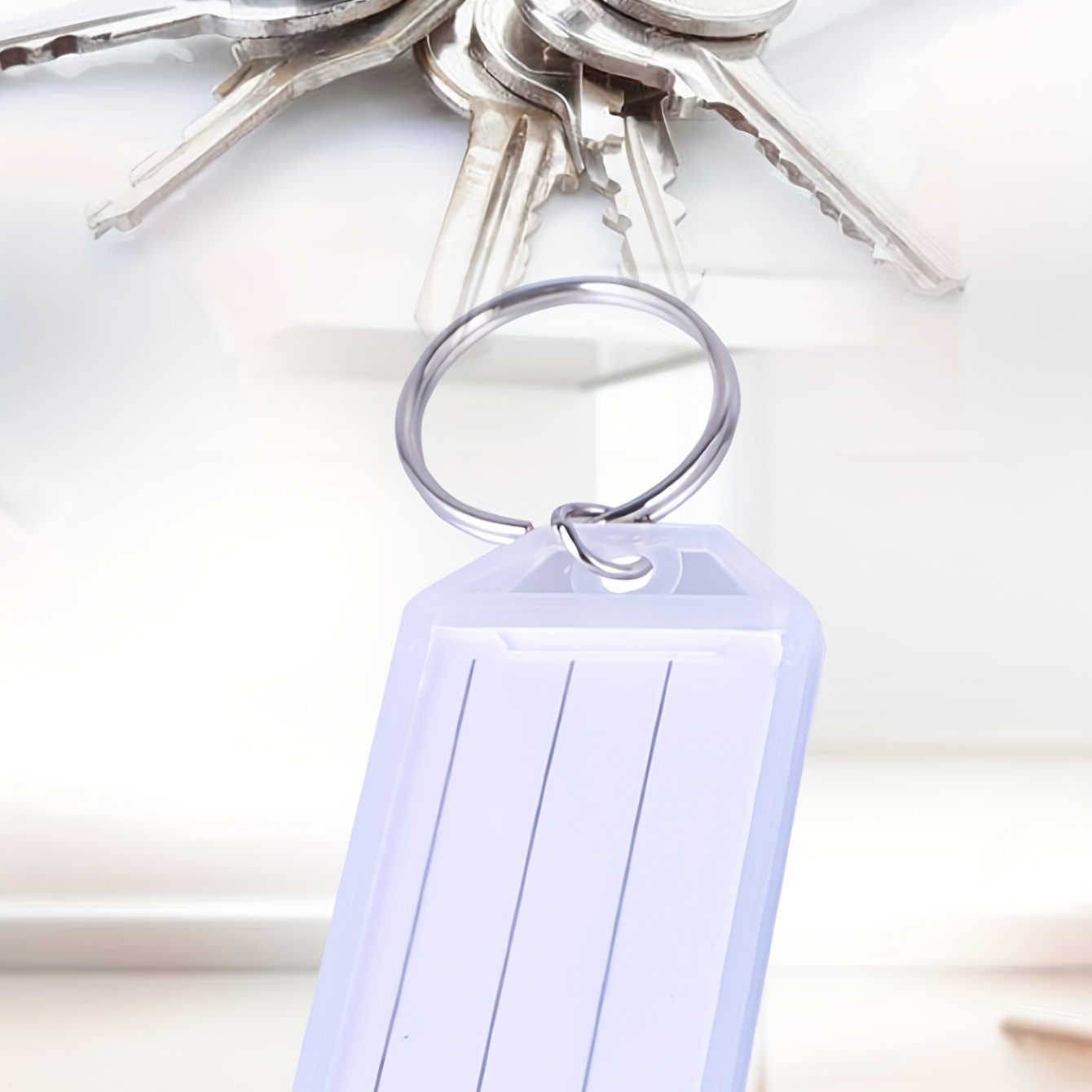 10pcs Multi-Colored Key Tags With Labels - Perfect For Organization!