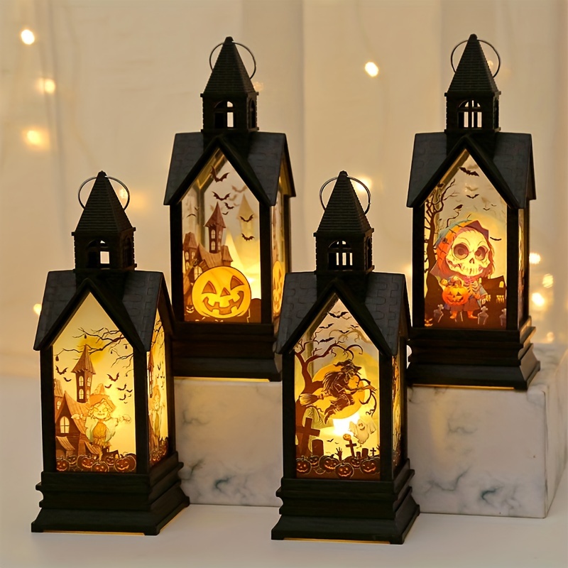 Vintage Led Halloween Candle Lantern Halloween Lantern mini - Temu