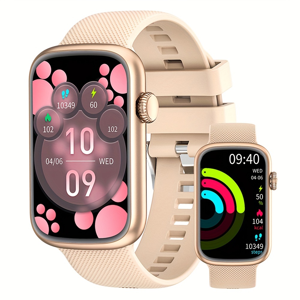 Reloj inteligente para mujer, resistente al agua, redondo, compatible con  teléfonos iPhone, Android, reloj de seguimiento de actividad física con