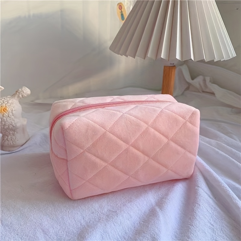 chanel pink cosmetic bag