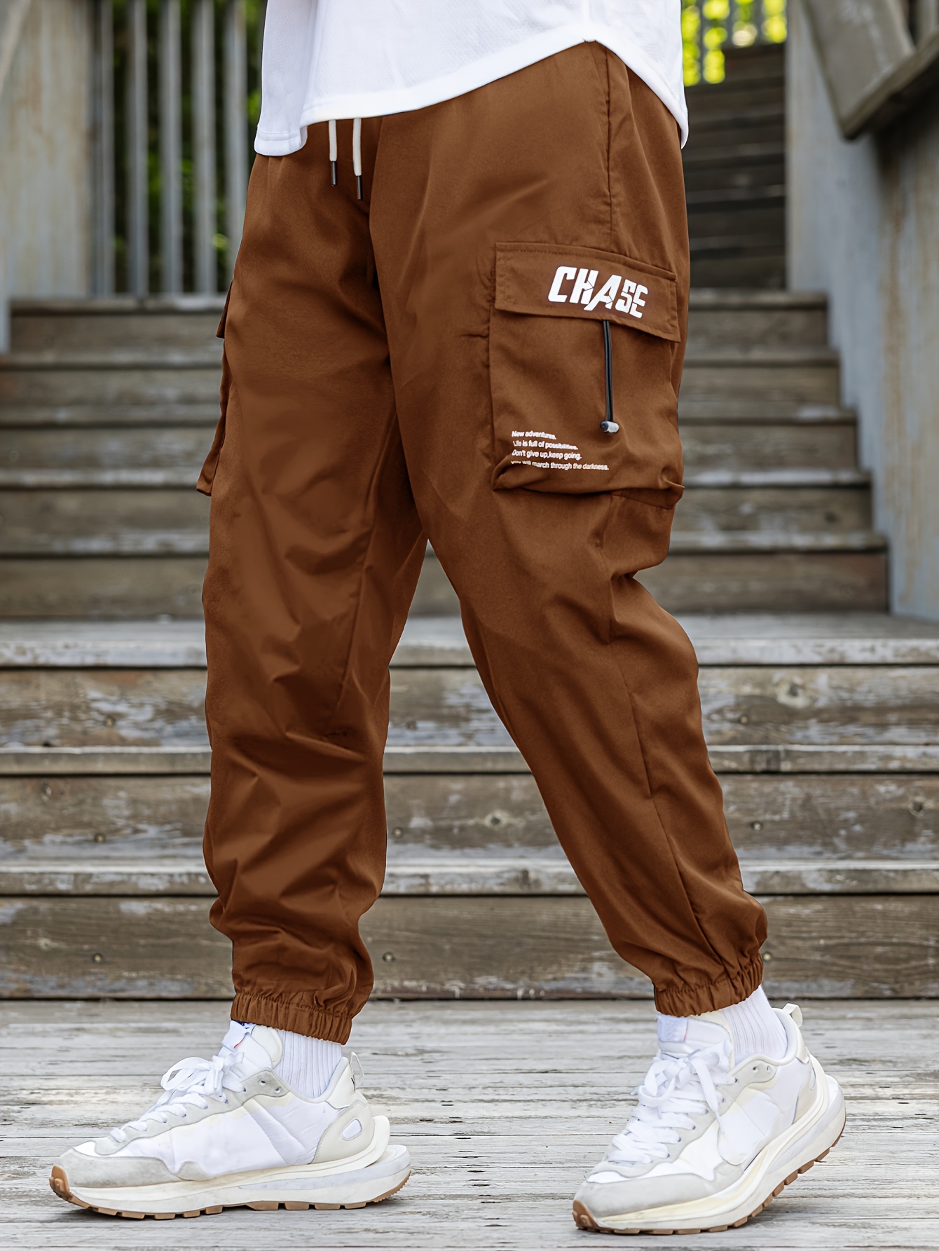 2023 New Men Cargo Pants Hip-hop Streetwear Pants Loose Casual Waist Mens  Pants