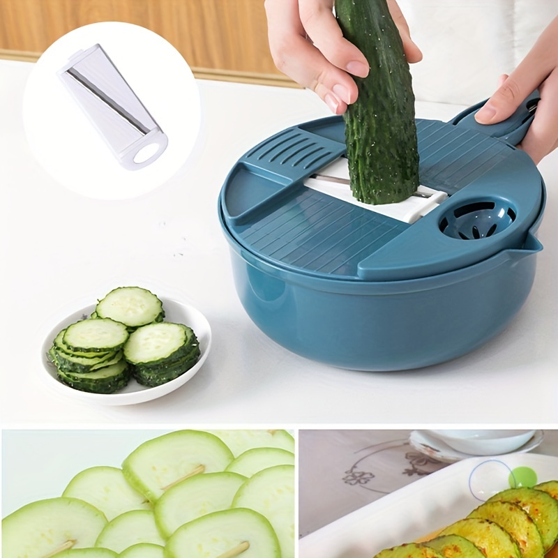  vegetable chopper Blue 12 in 1 multifunction food