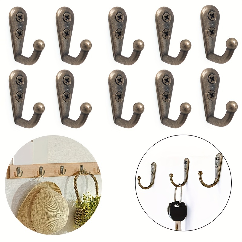 Antique Clothes Hook Bedroom Double Wall Hooks Retro - Temu