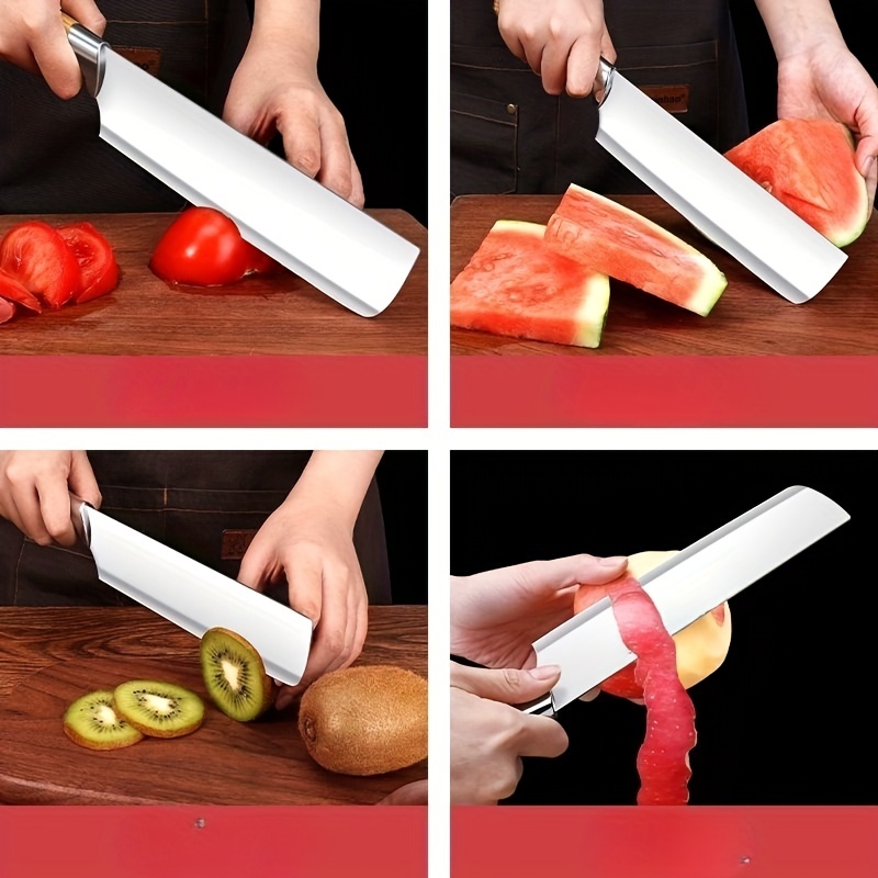 Commercial Melon And Fruit Knife, Stainless Steel Household Ultra-sharp  Fruit Cutting Knife, Kitchen Multi-functional Vegetable Cutting Meat  Slicing Knife - Temu