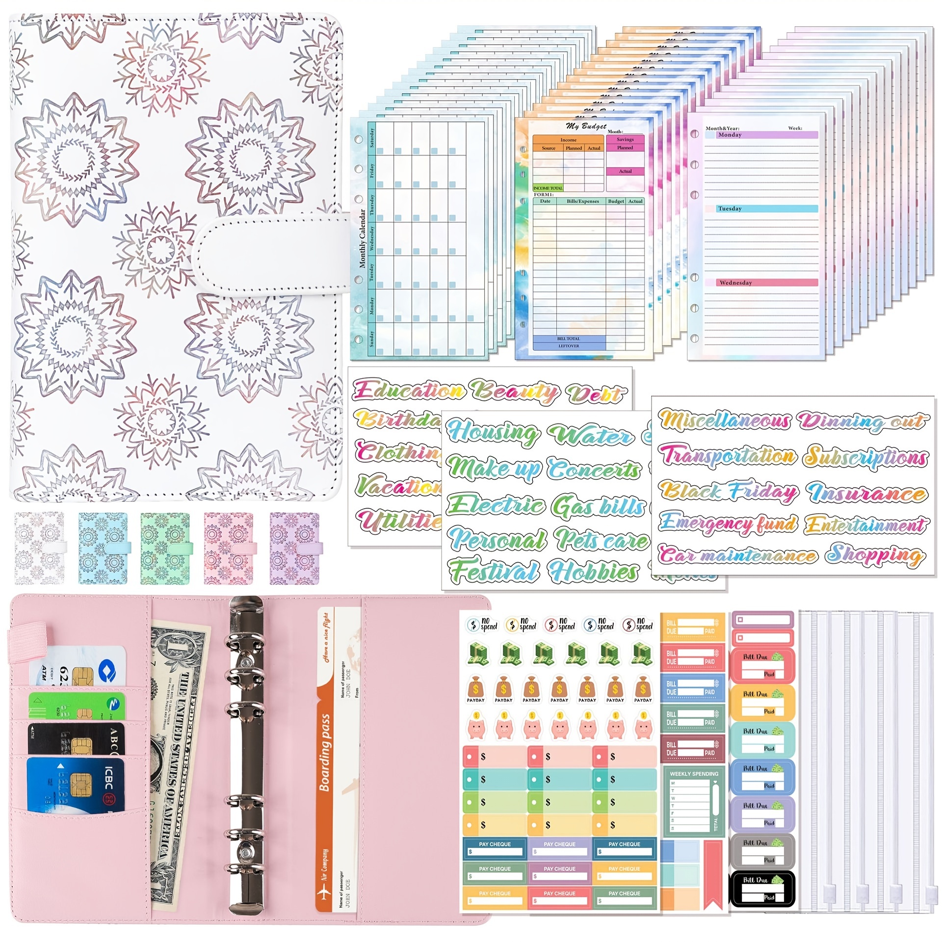 Fill Envelopes Planner Stickers - Budgeting Stickers - Budget Stickers -  Cash Envelopes - Calendar Stickers - Money Stickers - Finance