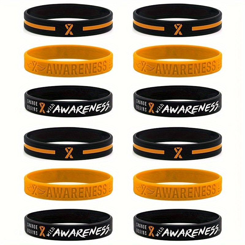 Positive Words Silicone Wristbands Inspirational Text - Temu