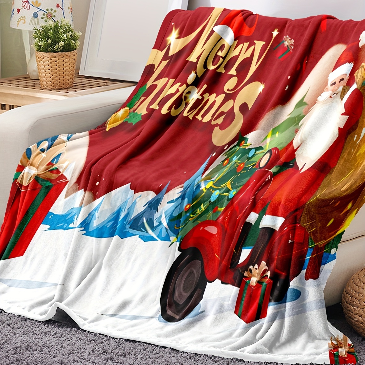 Christmas Baby Blanket for Air Conditioning Use