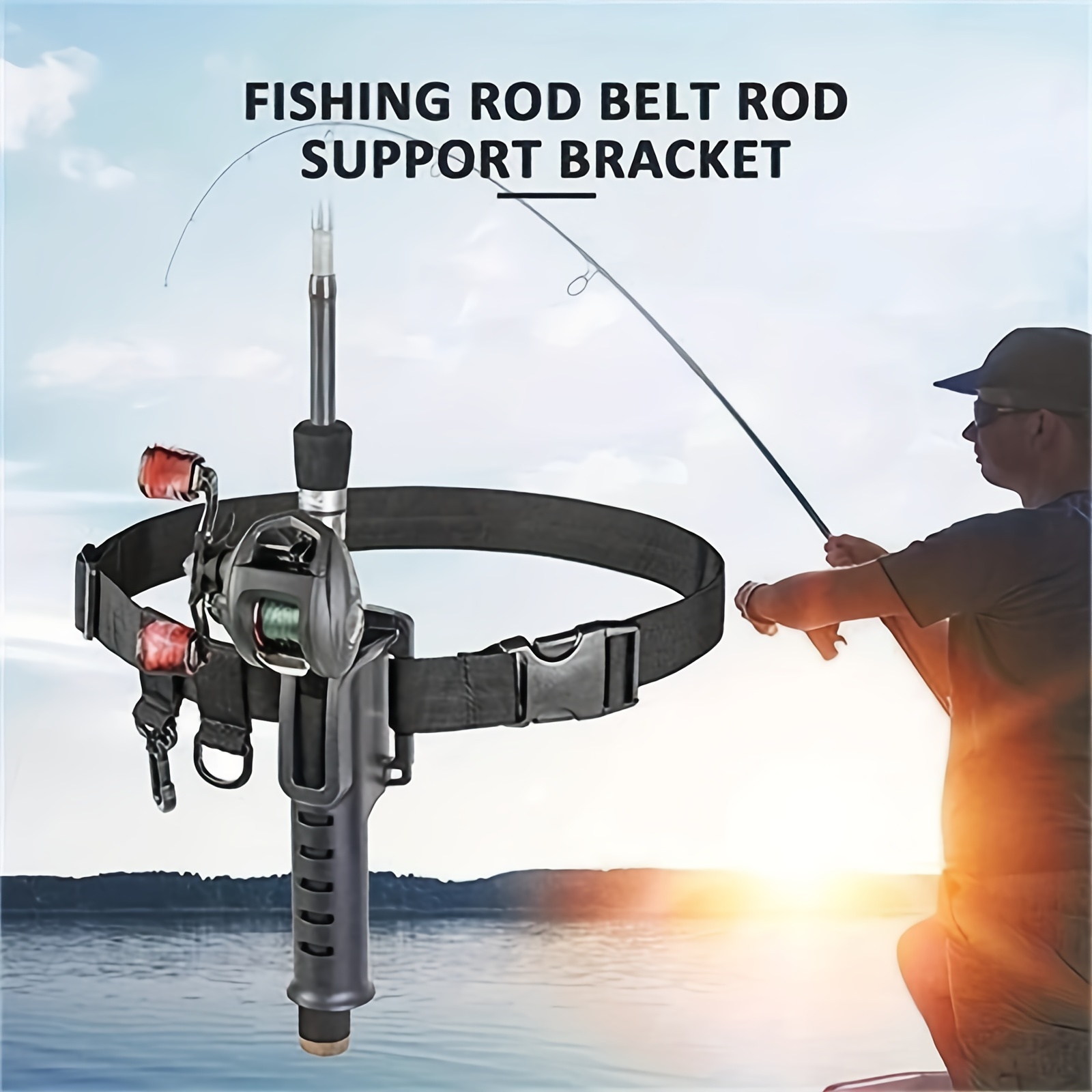 Stay Hands free Fishing: Portable Fishing Rod Belt - Temu