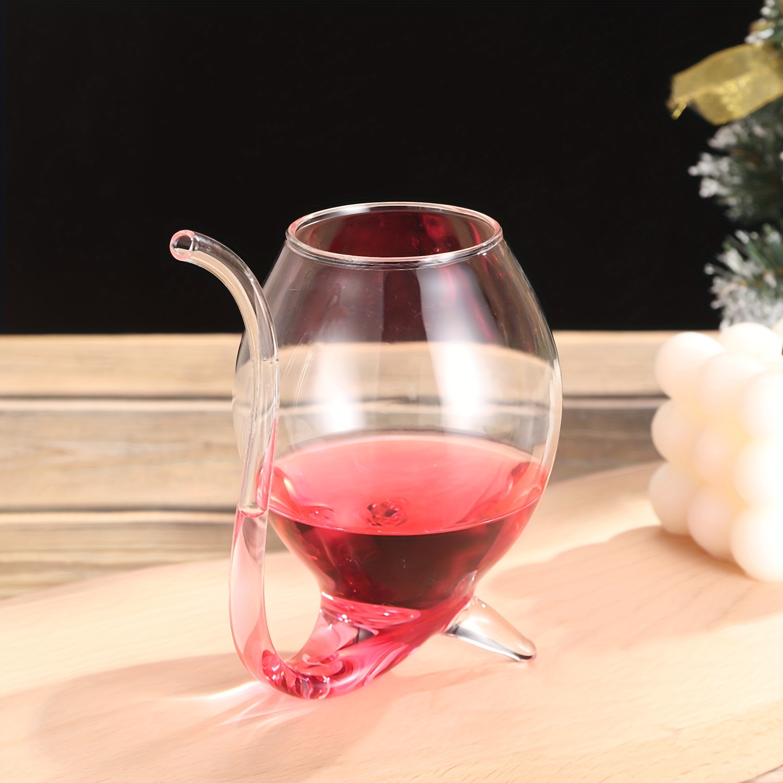 Vampire Wine Glass With Built in Straw Fun And Creative - Temu