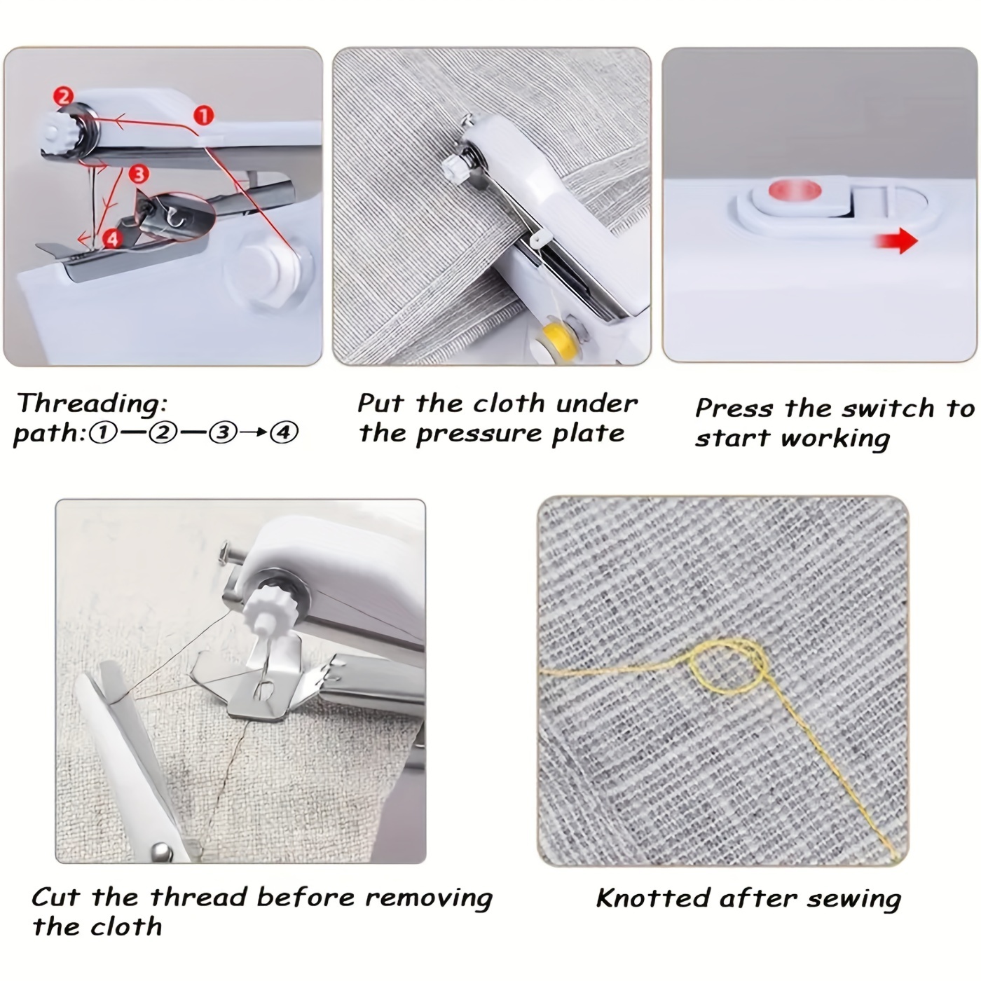 Handheld Sewing Machine Mini Sewing Machines Portable Sewing - Temu